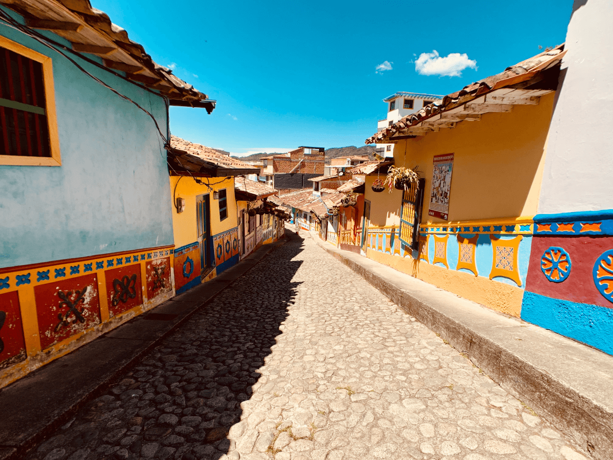 The streets of Guatapé, Antioquia, Colombia